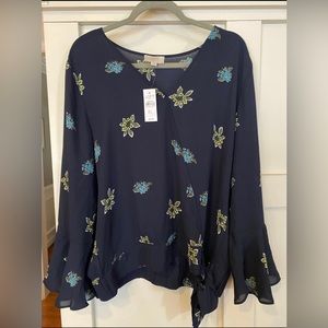 LOFT Floral Blouse NWT